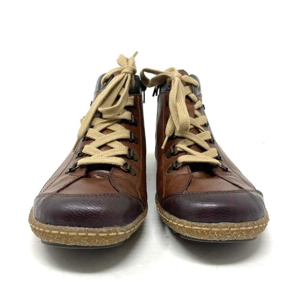 Remonte Liv R4779-25 Kakao Brasil Leather Fleece Lined Booties Size 41 NIB